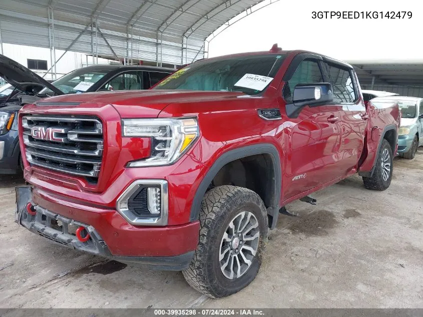 2019 GMC Sierra 1500 At4 VIN: 3GTP9EED1KG142479 Lot: 39935298