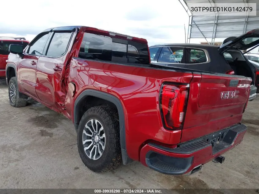 2019 GMC Sierra 1500 At4 VIN: 3GTP9EED1KG142479 Lot: 39935298