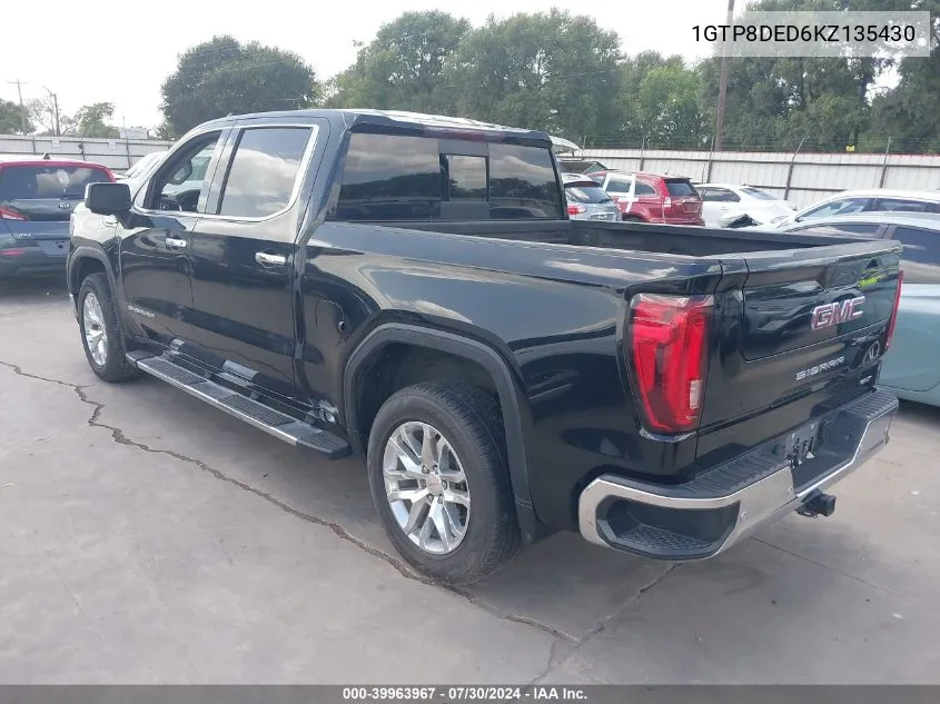 1GTP8DED6KZ135430 2019 GMC Sierra 1500 Slt