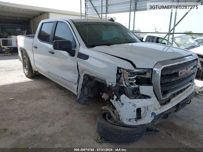 2019 GMC Sierra 1500 VIN: 3GTU9AEF1KG287275 Lot: 39974765