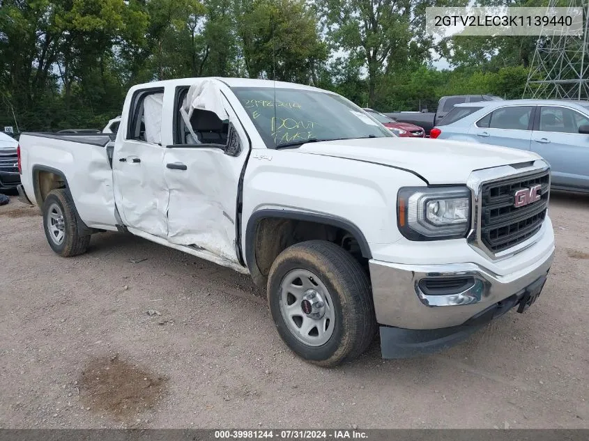 2019 GMC Sierra 1500 Limited VIN: 2GTV2LEC3K1139440 Lot: 39981244