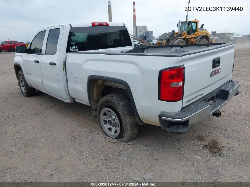 2019 GMC Sierra 1500 Limited VIN: 2GTV2LEC3K1139440 Lot: 39981244