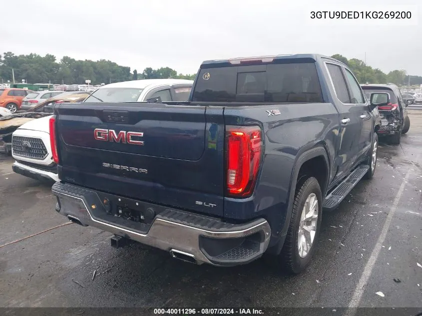 3GTU9DED1KG269200 2019 GMC Sierra 1500 Slt