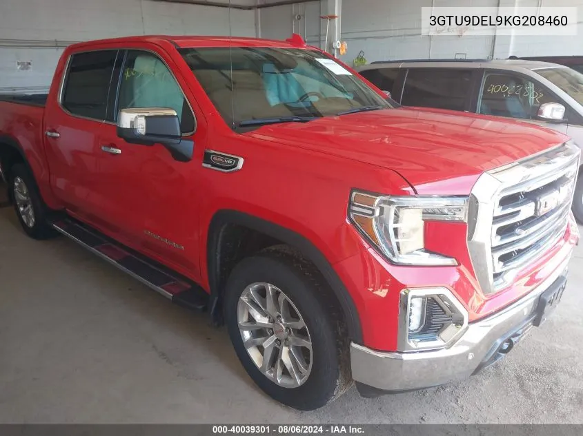 2019 GMC Sierra 1500 Slt VIN: 3GTU9DEL9KG208460 Lot: 40039301