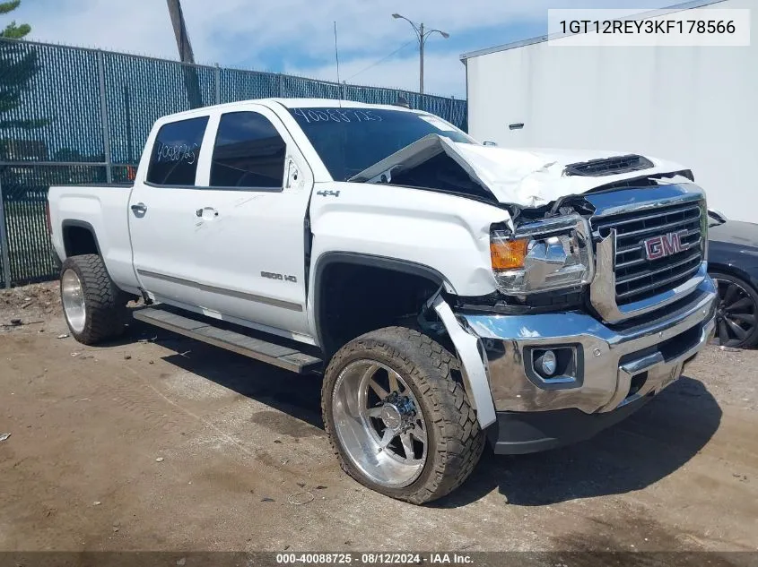 2019 GMC Sierra 2500Hd Slt VIN: 1GT12REY3KF178566 Lot: 40088725