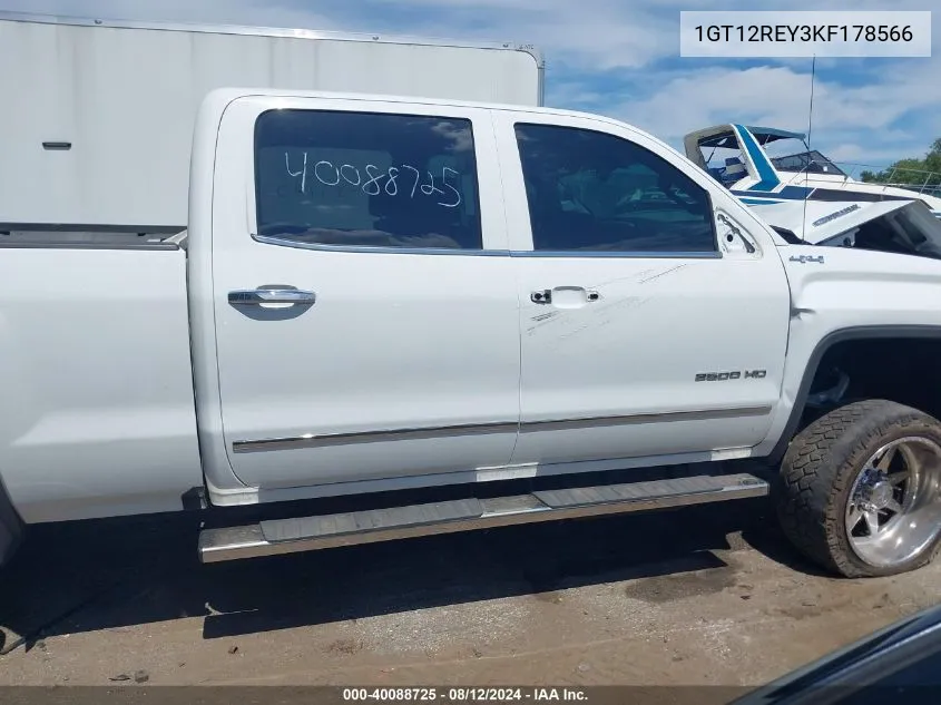 2019 GMC Sierra 2500Hd Slt VIN: 1GT12REY3KF178566 Lot: 40088725