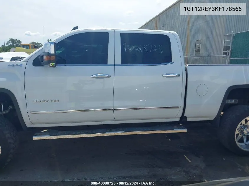 2019 GMC Sierra 2500Hd Slt VIN: 1GT12REY3KF178566 Lot: 40088725