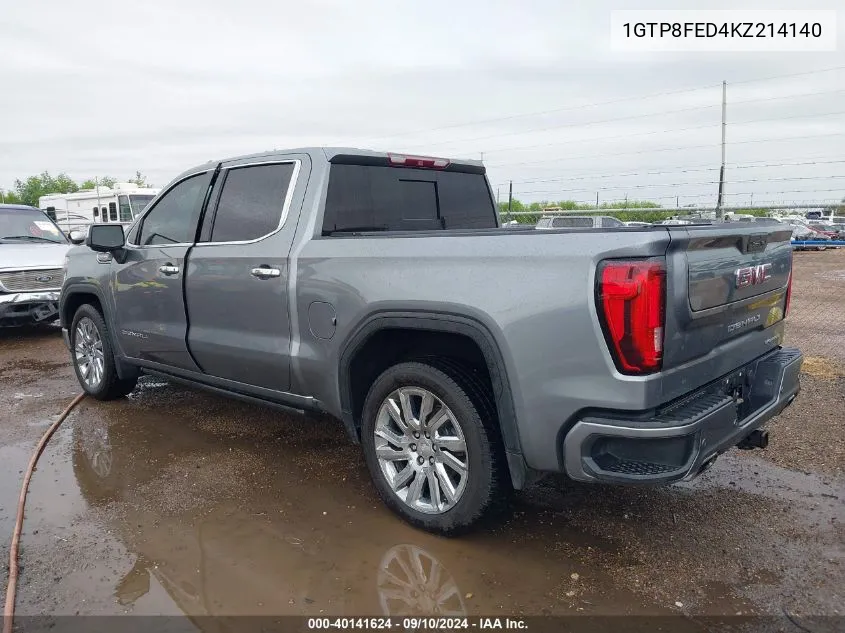 1GTP8FED4KZ214140 2019 GMC Sierra 1500 Denali