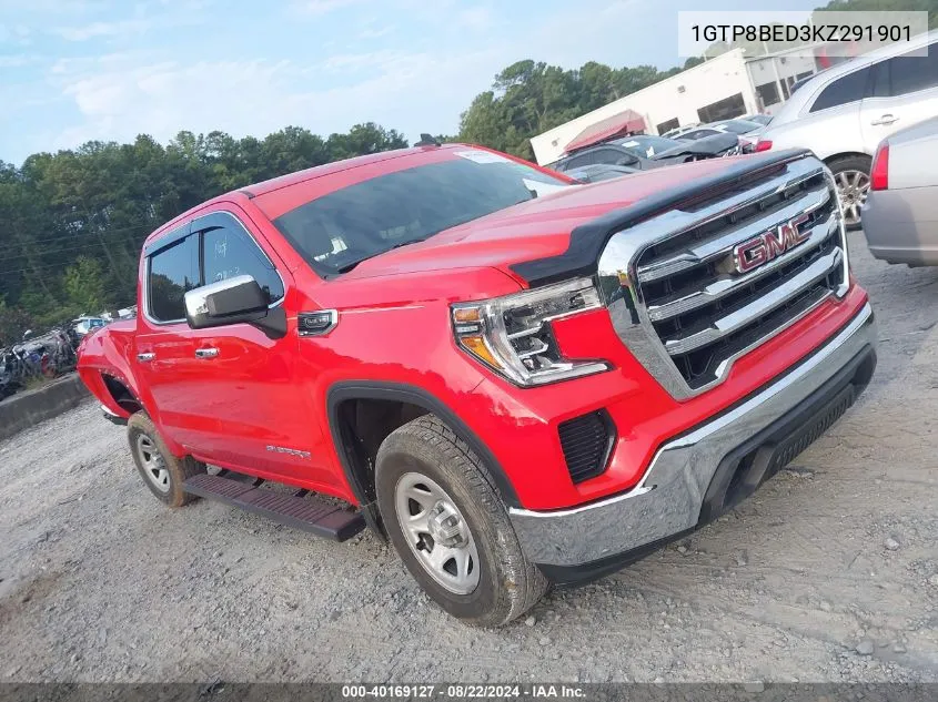 1GTP8BED3KZ291901 2019 GMC Sierra 1500 Sle