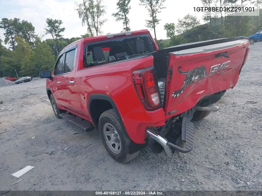 1GTP8BED3KZ291901 2019 GMC Sierra 1500 Sle