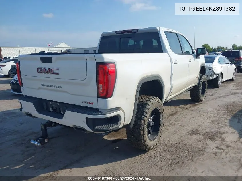 2019 GMC Sierra 1500 At4 VIN: 1GTP9EEL4KZ391382 Lot: 40187308