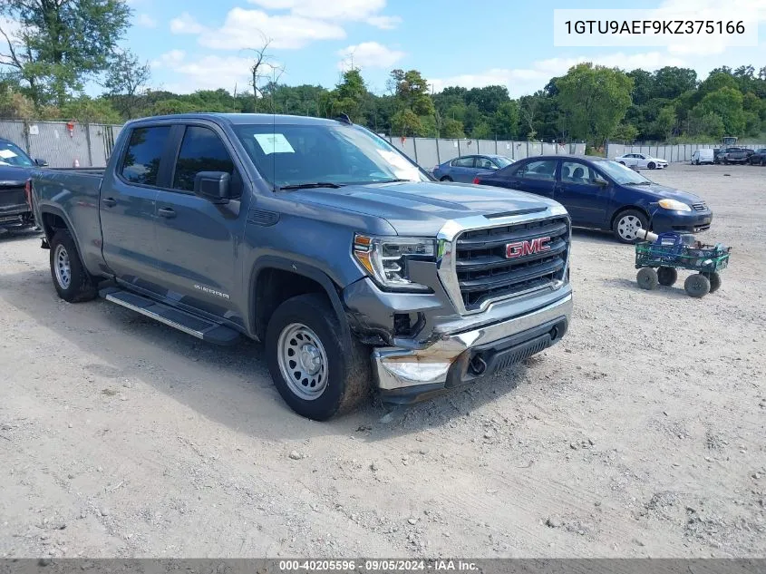 2019 GMC Sierra 1500 VIN: 1GTU9AEF9KZ375166 Lot: 40205596