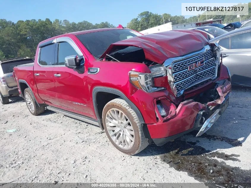 1GTU9FEL8KZ127817 2019 GMC Sierra 1500 Denali