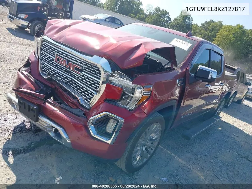 1GTU9FEL8KZ127817 2019 GMC Sierra 1500 Denali