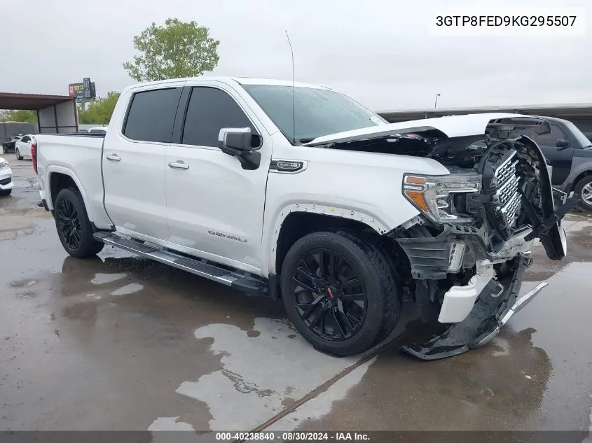 2019 GMC Sierra 1500 Denali VIN: 3GTP8FED9KG295507 Lot: 40238840