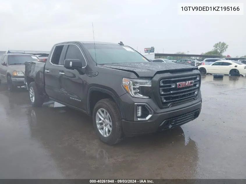 1GTV9DED1KZ195166 2019 GMC Sierra 1500 Slt