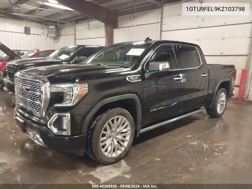 2019 GMC Sierra 1500 Denali VIN: 1GTU9FEL9KZ103798 Lot: 40268930