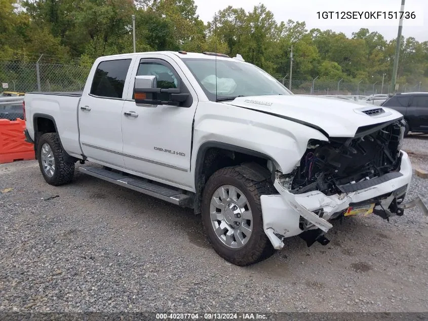 1GT12SEY0KF151736 2019 GMC Sierra K2500 Denali