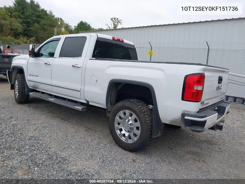 1GT12SEY0KF151736 2019 GMC Sierra K2500 Denali