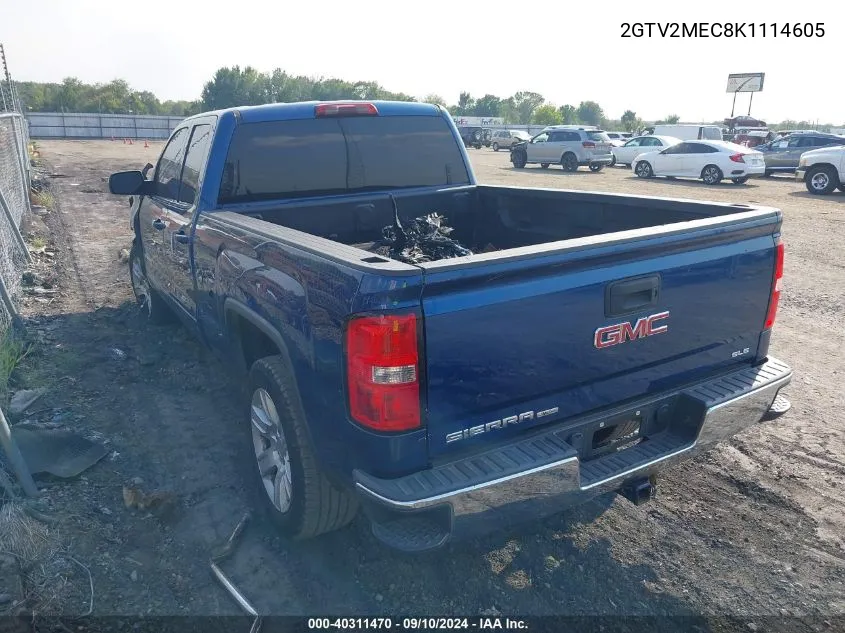 2GTV2MEC8K1114605 2019 GMC Sierra 1500 Limited Sle