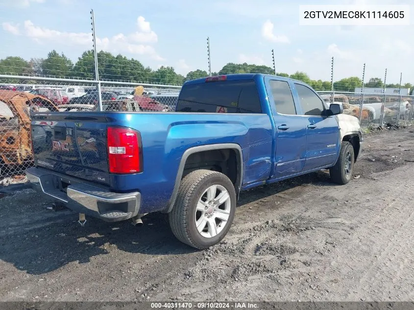 2019 GMC Sierra 1500 Limited Sle VIN: 2GTV2MEC8K1114605 Lot: 40311470