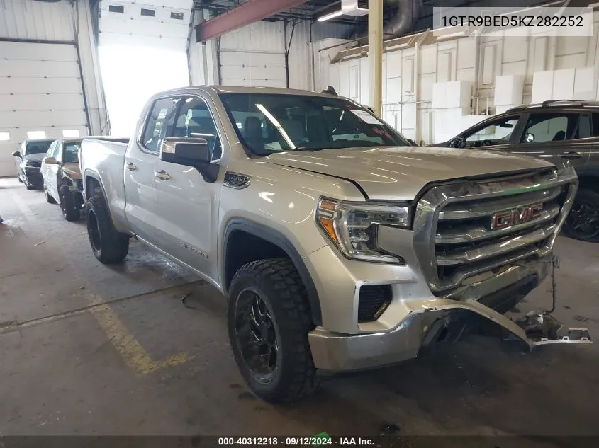 2019 GMC Sierra 1500 K1500 Sle VIN: 1GTR9BED5KZ282252 Lot: 40312218