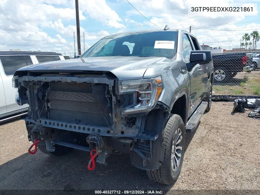 2019 GMC Sierra 1500 At4 VIN: 3GTP9EEDXKG221861 Lot: 40327712