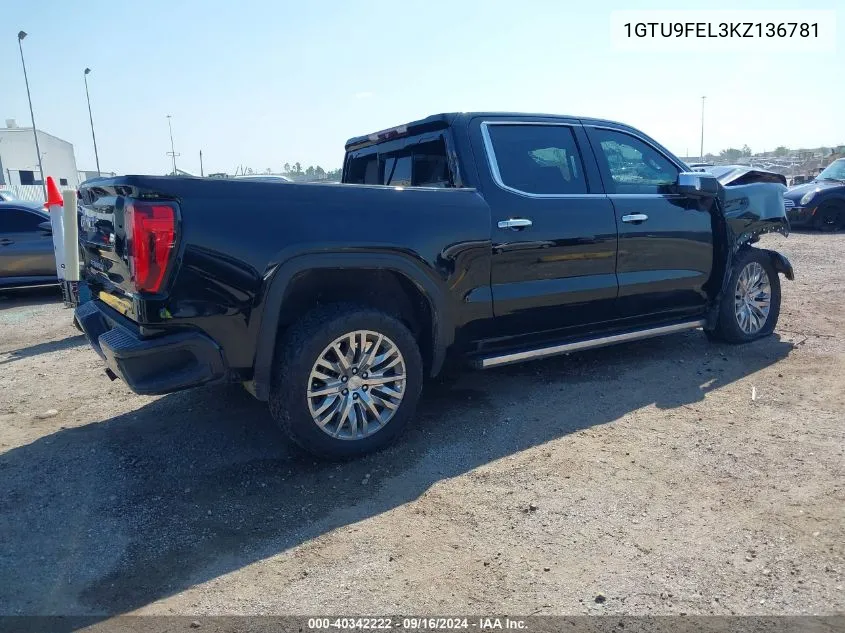 1GTU9FEL3KZ136781 2019 GMC Sierra 1500 Denali