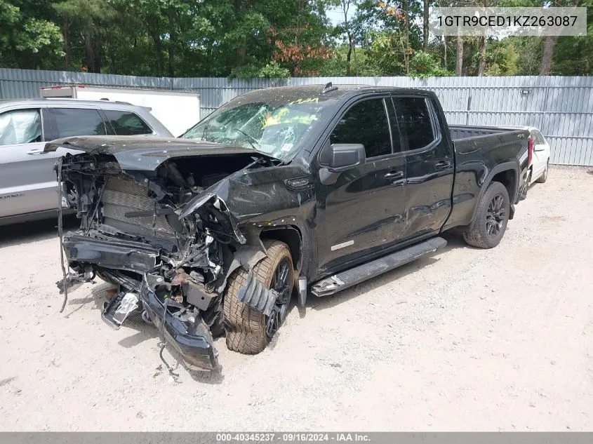 2019 GMC Sierra 1500 Elevation VIN: 1GTR9CED1KZ263087 Lot: 40345237