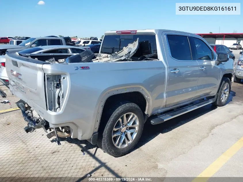 3GTU9DED8KG161611 2019 GMC Sierra 1500 Slt