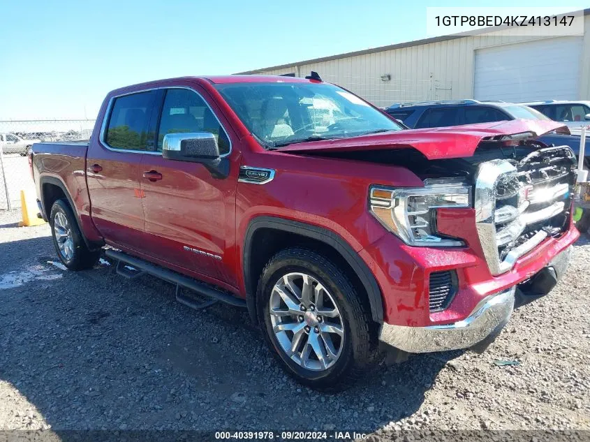 1GTP8BED4KZ413147 2019 GMC Sierra 1500 Sle