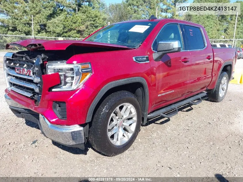 1GTP8BED4KZ413147 2019 GMC Sierra 1500 Sle