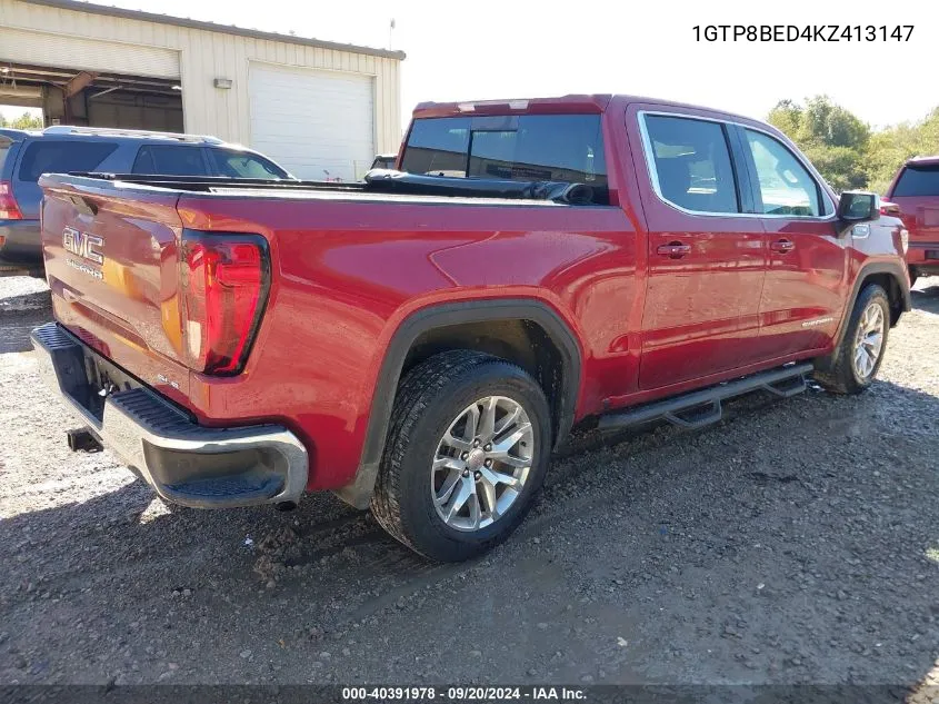 2019 GMC Sierra 1500 Sle VIN: 1GTP8BED4KZ413147 Lot: 40391978