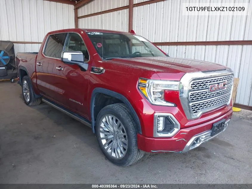 2019 GMC Sierra 1500 Denali VIN: 1GTU9FELXKZ102109 Lot: 40395364