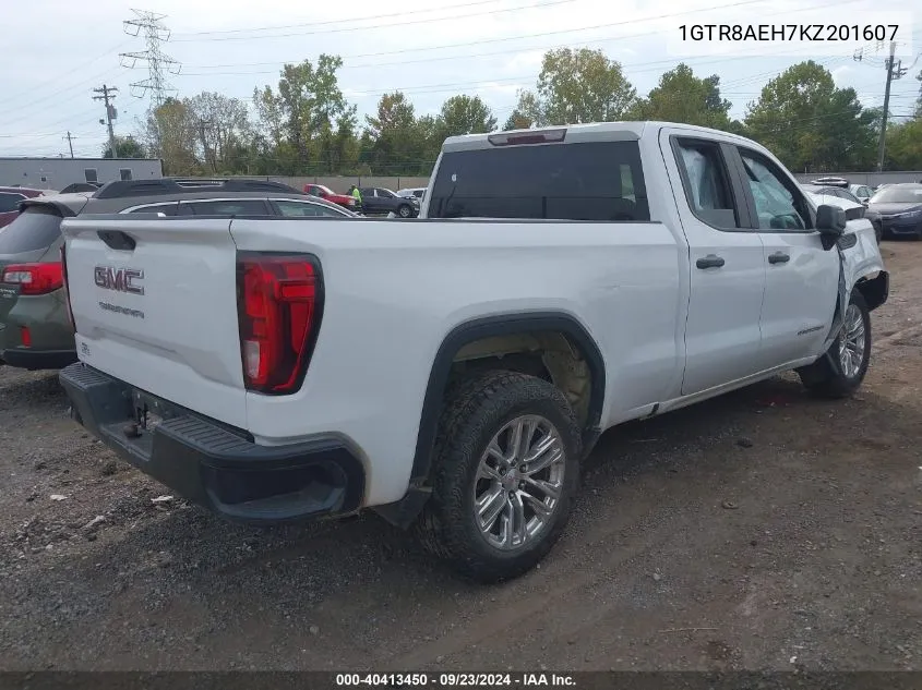 2019 GMC Sierra 1500 VIN: 1GTR8AEH7KZ201607 Lot: 40413450