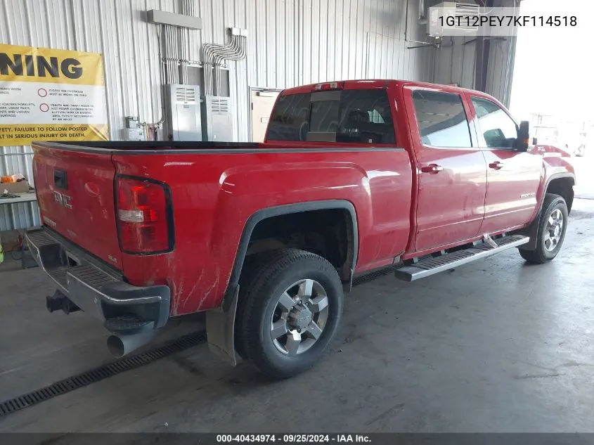 2019 GMC Sierra 2500Hd Sle VIN: 1GT12PEY7KF114518 Lot: 40434974