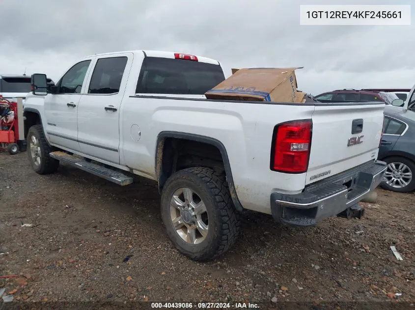 2019 GMC Sierra 2500Hd Slt VIN: 1GT12REY4KF245661 Lot: 40439086