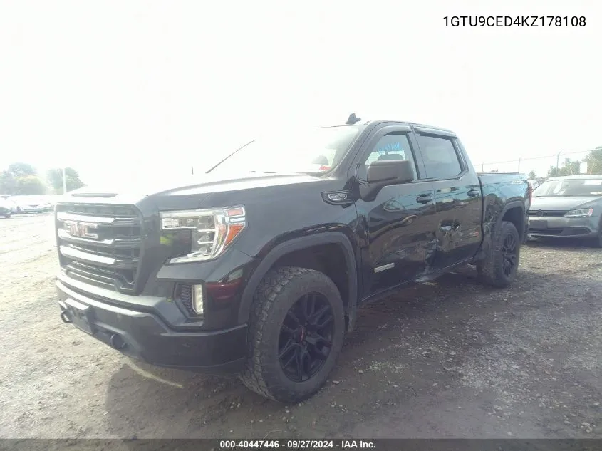 2019 GMC Sierra 1500 VIN: 1GTU9CED4KZ178108 Lot: 40447446