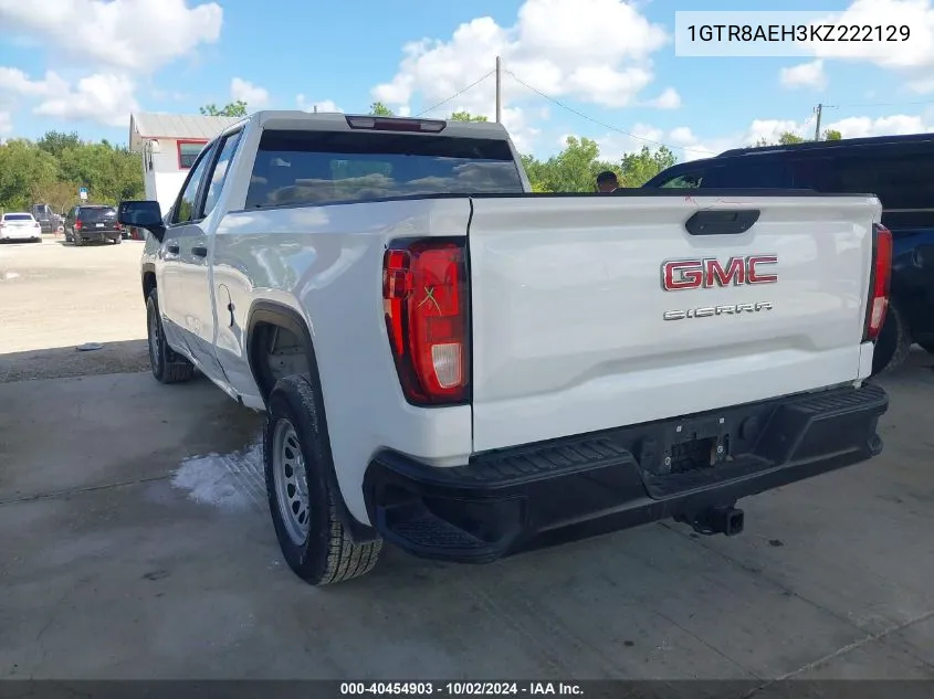 2019 GMC Sierra 1500 VIN: 1GTR8AEH3KZ222129 Lot: 40454903