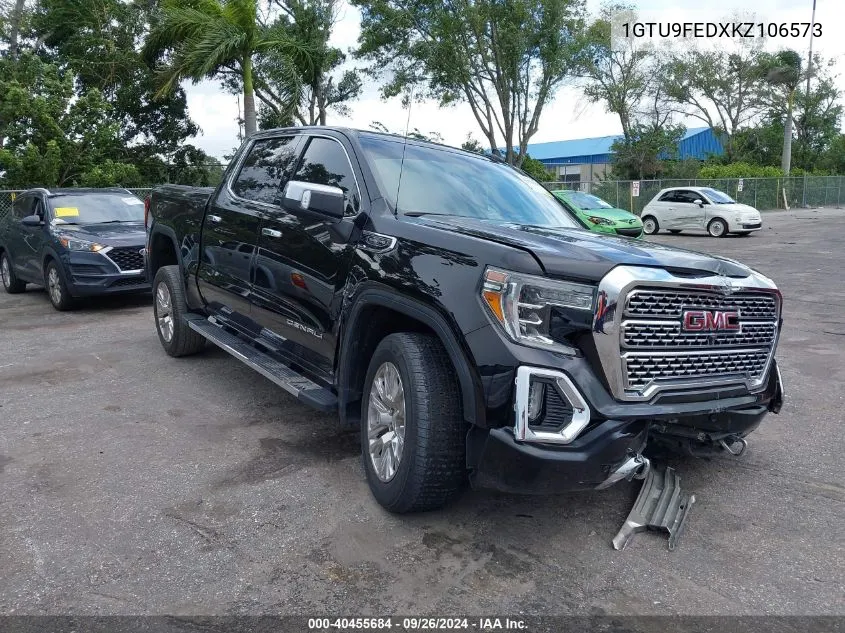 2019 GMC Sierra 1500 Denali VIN: 1GTU9FEDXKZ106573 Lot: 40455684