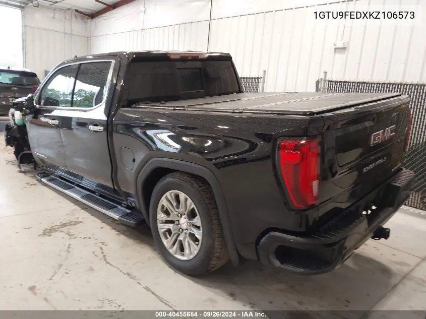 2019 GMC Sierra 1500 Denali VIN: 1GTU9FEDXKZ106573 Lot: 40455684