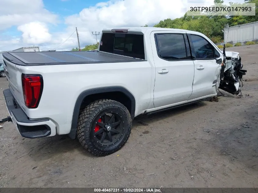 2019 GMC Sierra 1500 At4 VIN: 3GTP9EED7KG147993 Lot: 40457231