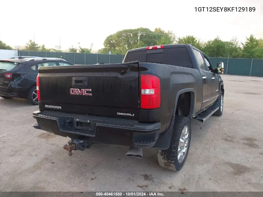 2019 GMC Sierra K2500 Denali VIN: 1GT12SEY8KF129189 Lot: 40461580