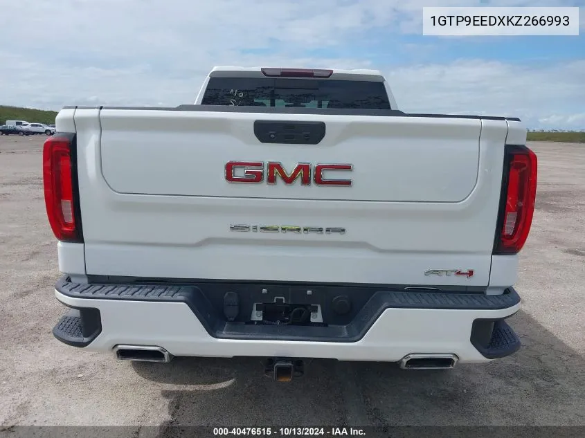 2019 GMC Sierra 1500 At4 VIN: 1GTP9EEDXKZ266993 Lot: 40476515