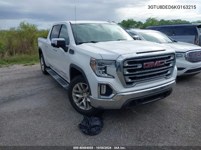 2019 GMC Sierra C1500 Slt VIN: 3GTU8DED6KG163215 Lot: 40484085