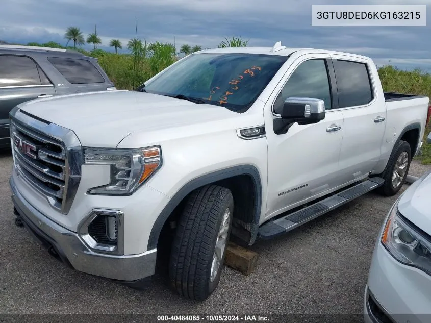 2019 GMC Sierra C1500 Slt VIN: 3GTU8DED6KG163215 Lot: 40484085