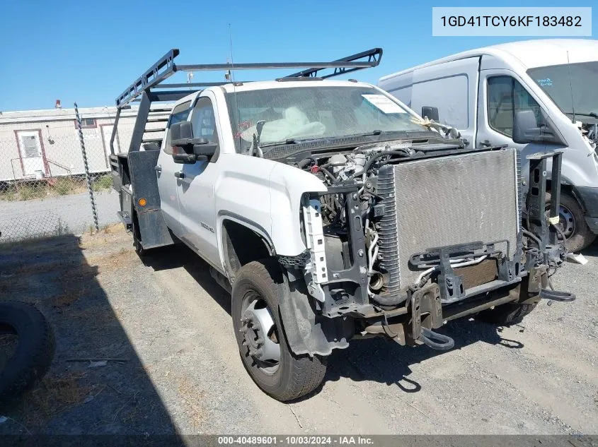 2019 GMC Sierra 3500Hd Chassis VIN: 1GD41TCY6KF183482 Lot: 40489601