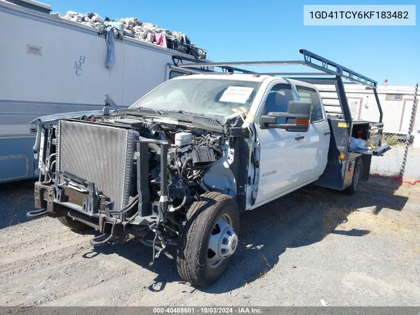 2019 GMC Sierra 3500Hd Chassis VIN: 1GD41TCY6KF183482 Lot: 40489601