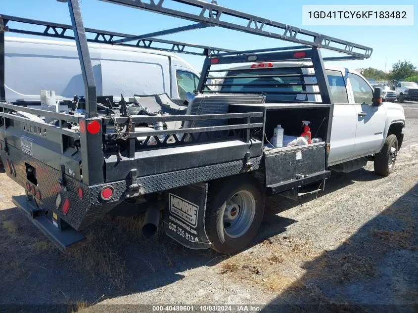 2019 GMC Sierra 3500Hd Chassis VIN: 1GD41TCY6KF183482 Lot: 40489601