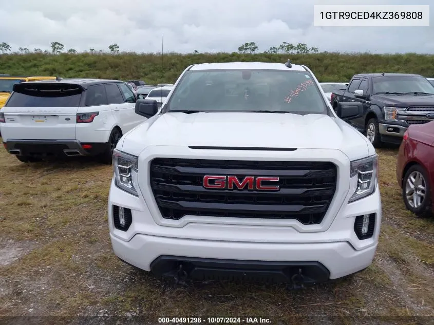 2019 GMC Sierra 1500 Elevation VIN: 1GTR9CED4KZ369808 Lot: 40491298